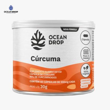 CúRCUMA 100% VEGETAL 500MG 60 CAPSULAS OCEAN DROP Natural