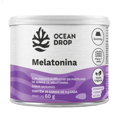 MELATONINA PASTILHAS DE GOMA 100% VEGANO 60G OCEAN DROP Morango
