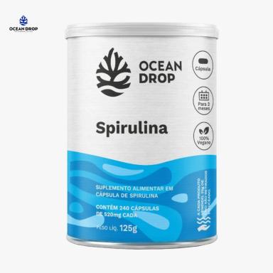 SPIRULINA 520MG 240 CAPSULAS OCEAN DROP Natural