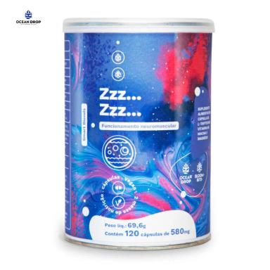 ZZZ... ZZZ.. FUNCIONAMENTO NEUROMUSCULAR 580MG 120 CAPSULAS OCEAN DROP Natural
