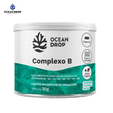 COMPLEXO B DE VITAMINAS 500MG 60 CAPSULAS OCEAN DROP Natural