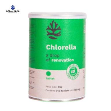 CHLORELLA 400MG 240 TABLETES  OCEAN DROP Natural