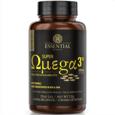 SUPER ÔMEGA 3 TG (240 CáPS. 500 MG) ESSENTIAL NUTRITION Natural