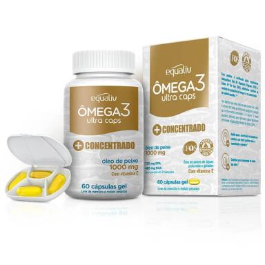 ÔMEGA 3 ULTRA 1000MG COM VITAMINA E 60 CáPSULAS EQUALIV Natural