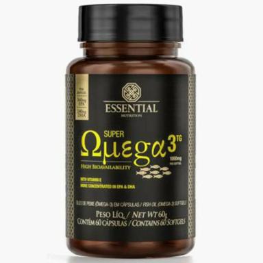 SUPER ÔMEGA 3 TG 1000MG 60 CáPSULAS ESSENTIAL NUTRITION Natural