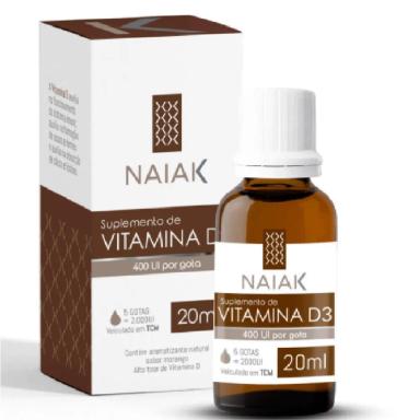 VITAMINA D3 400 UI 20ML LIQUIDO NAIAK Natural