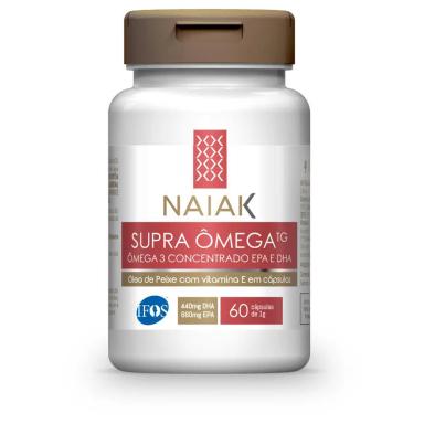 SUPRA ÔMEGA LIVRE DE METAIS PESADOS 3 TG 60 CáPSULAS NAIAK Natural