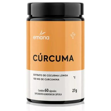 CúRCUMA CURCUMINA 130MG 60 CáPSULAS EMANA SUPLEMENTOS Natural