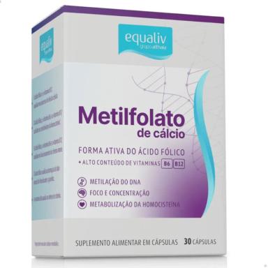 METILFOLATO DE CáLCIO B6 E B12 30 CAPSULAS EQUALIV SEM Sabor