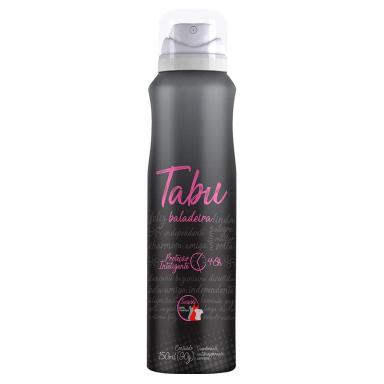 KIT DESODORANTE AEROSOL ANTITRANSPIRANTE TABU BALADEIRA 150ML COM 6 UNIDADES