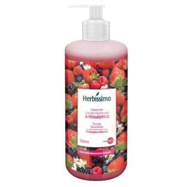 SABONETE LIQUIDO ANTISSEPTICO HERBISSIMO FRUTAS SILVESTRES 500ML