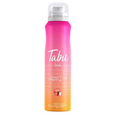 KIT DESODORANTE AEROSOL ANTITRANSPIRANTE TABU LINDA 150ML COM 3 UNIDADES