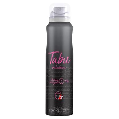 DESODORANTE AEROSOL ANTITRANSPIRANTE TABU BALADEIRA 150ML