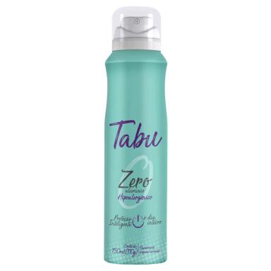 DESODORANTE AEROSOL ANTITRANSPIRANTE TABU ZERO  150ML
