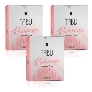 KIT DEO COLôNIA TABU ROMANCE 60ML C/3