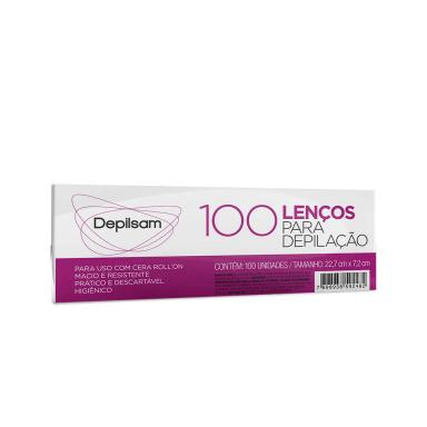 LENçOS PARA DEPILAçãO DEPILSAM 100 FOLHAS