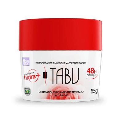 DESODORANTE CREME ANTITRANSPIRANTE TABU 55G