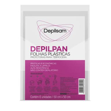 DEPILPAM FOLHAS PLáSTICAS PROTETORAS DEPILSAM PARA TERMOCERA 6FLS