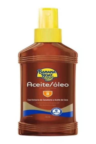 BANANA BOAT BRONZEADOR OLEO PROTETOR SOLAR FPS 8 236ML