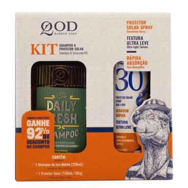 KIT SHAMPOO DAILY FRESH 220 ML + PROTETOR SOLAR FPS 30 150 ML