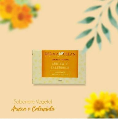 KIT DE 5 SABONETES 100% VEGETAL  ARNICA E CALÊNDULA    100G