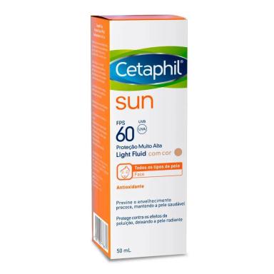 GALDERMA CETAPHIL SUN LIGHT FLUID COM COR FPS60 50ML