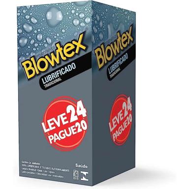 PRESERVATIVO BLOWTEX TRADICIONAL LEVE24 PAGUE20