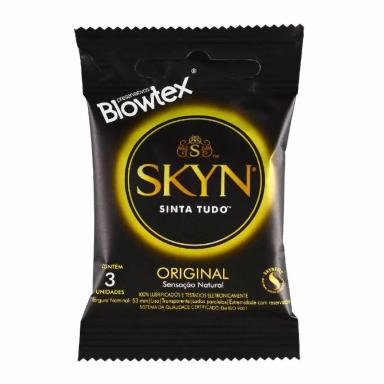 PRESERVATIVO BLOWTEX SKYN - SENSAçãO NATURAL ORIGINAL C/3