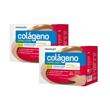 2X COLáGENO HIDROLISADO 2 EM 1 VERISOL (2X 30 SACHêS) - MAXINUTRI