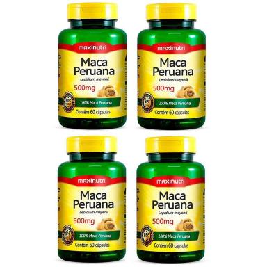 4X MACA PERUANA 500MGR (4X 60 CáPSULAS) - MAXINUTRI