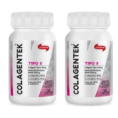 KIT 2UNI COLAGENTEK II 60 CáPS - VITAFOR
