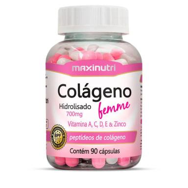 COLáGENO FEMME C/ VIT. A/C/D/E/ZINCO 90 CáPSULAS - MAXINUTRI