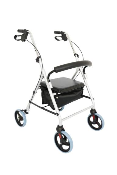 ANDADOR DE ALUMíNIO 4 RODAS D12 - DELLAMED