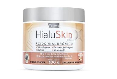 ÁCIDO HIALURôNICO + COLáGENO HIDROLISADO + SILíCIO + VITAMINAS – 300 G – HIALUSKIN
