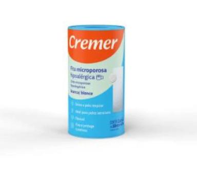 FITA MICROPOROSA HIPOALERGêNICA BRANCA 10CM X 4,5 M - CREMER