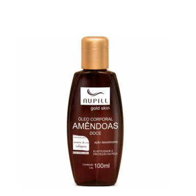 ÓLEO DE AMêNDOAS COM SEMENTE DE UVA E COLáGENO NUPILL 100ML