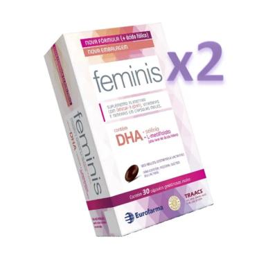 KIT 2 SUPLEMENTO FEMINIS 30CPS + 20CPS - EUROFARMA