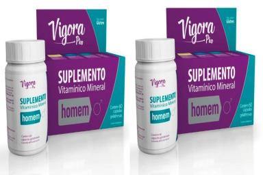 KIT 2 SUPLEMENTO VIGORA PLUS HOMEM 60CPS - PRATI