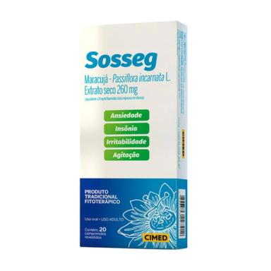 SOSSEG EXTRATO DE MARACUJá 260MG COM 20 CáPSULAS - CIMED