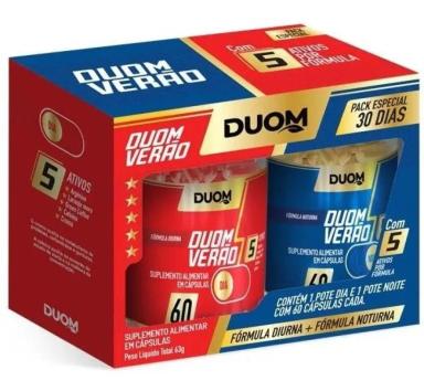 PACK DUOM VERAO 5 ATIVOS DIA E NOITE 120CAPS