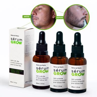 SéRUM GROW 3 UNID COMBO ESSENTIAL CRESCE BARBA SOBRANCELHA