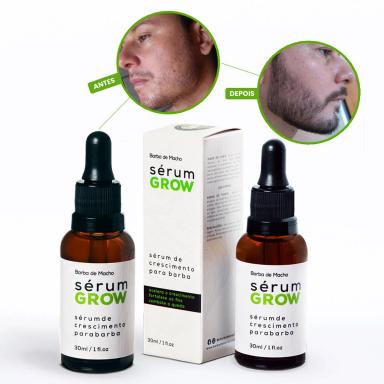 KIT 2 SéRUM GROW PORDUTO PARA CRESCIMENTO BARBA SOBRANCELHA