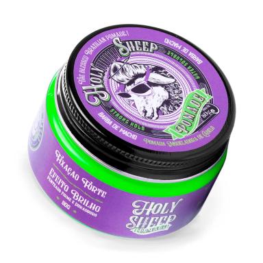POMADA HOLY SHEEP WATER SOLUBLE STRONG HOLD EFEITO BRILHO