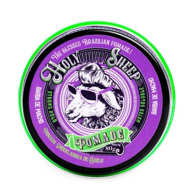 POMADA HOLY SHEEP EFEITO MOLHADO FIXAçãO FORTE PROTEçãO 80G
