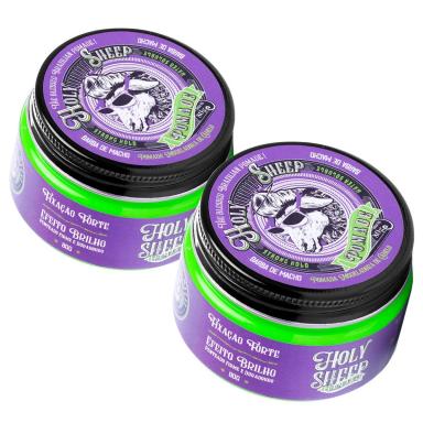 POMADA EFEITO BRILHO CAPILAR WATER SOLUBLE 2 UNID HOLY SHEEP