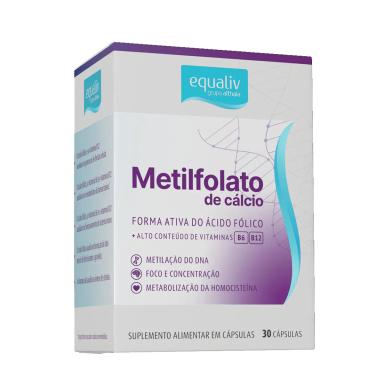 EQUALIV METILFOLATO DE CALCIO VITAMINAS B6 E B12 30 CAPSULAS