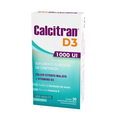 CALCITRAN CáLCIO CITRATO MALATO D3 1000UI - 30 COMPRIMIDOS