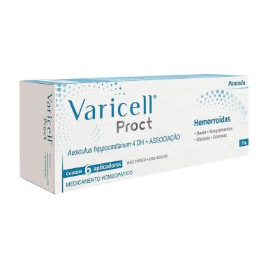 POMADA HOMEOPáTICA VARICELL PROCT C/6 APLICADORES - 25G