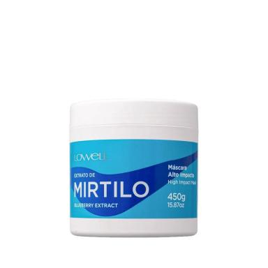 LOWELL EXTRATO DE MIRTILO ALTO IMPACTO - MÁSCARA CAPILAR 450G