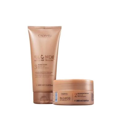 CADIVEU BLONDE RECONSTRUCTOR MASKS KIT (2 PRODUTOS)